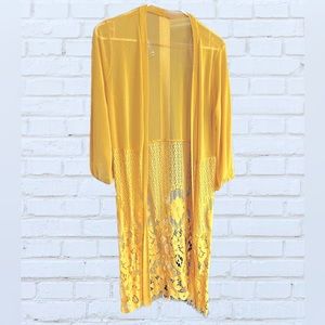 lace and sheer kimono / cardigan by ember NWOT